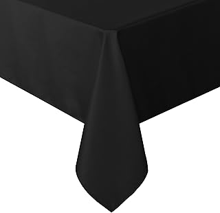 sancua Rectangle Tablecloth 60 x 84 Inch Black