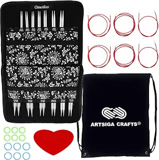 ChiaoGoo Twist Red Lace 5-inch Complete 7500-C Interchangeable Set