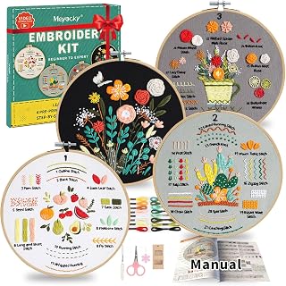 Meyocky Embroidery Kit for Beginners