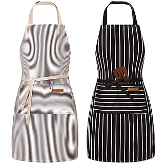 BeLuyi 2 Pack Adjustable Bib Apron