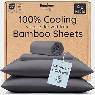 Bambaw 100% Viscose Derived from Bamboo Sheets Queen Size Set