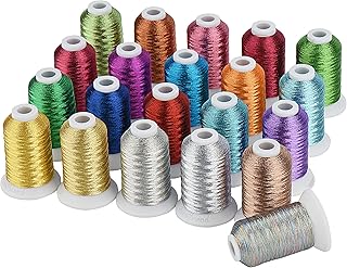 Simthread Best 21 Colors Metallic Embroidery Machine Thread Kit
