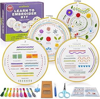 Craftwiz 4-Piece Starter Embroidery Kit