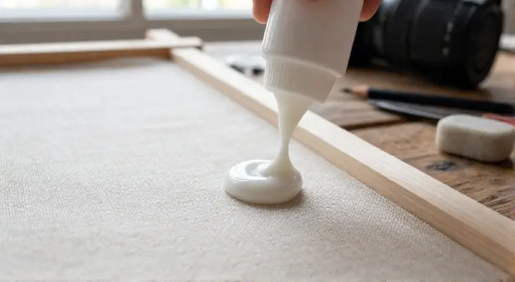 Can you glue onto canvas
