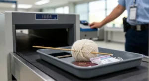 are knitting needles allowed on planes