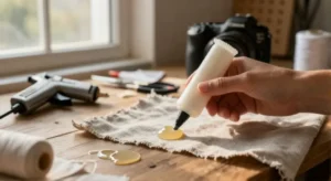 does hot glue work on fabric