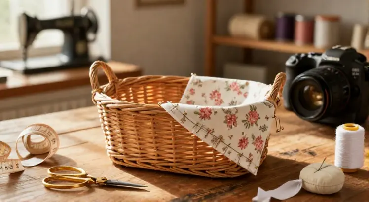 how to recover a sewing basket