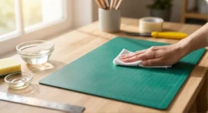 how to repair a self healing cutting mat