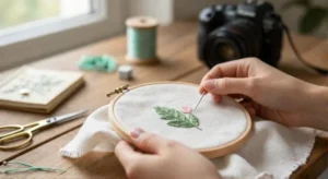 how to start embroidery