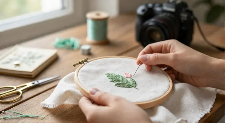 how to start embroidery