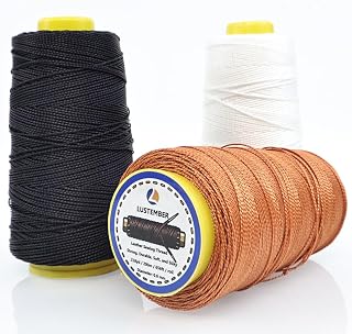 LUSTEMBER Heavy Duty Sewing Thread 3 Rolls x 656 ft