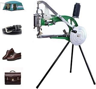 Hand Cobbler Shoe Repair Machine Dual Cotton Nylon Line Sewing Machine Manual Leather Machine Shoe Sewing Machine for Shoes/Upsolery/DIY Items