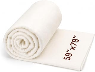 KAQRHFT 59x79 Natural Cotton Batting
