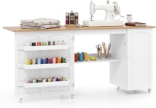 COSTWAY 62.5 x 20 Foldable Sewing Table