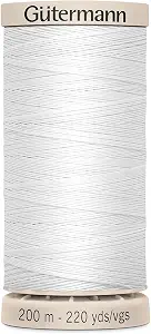 Gutermann Quilting Thread 220 Yards-White 738219-5709