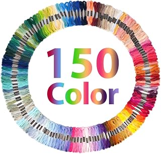 150 Color Skeins Rainbow Color Embroidery Floss