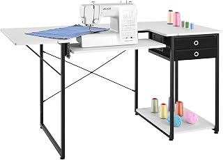 VEVOR White Multipurpose Sewing Machine Table