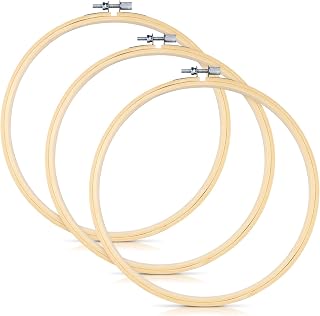 TINDTOP Bamboo Embroidery Hoops 8 Inch