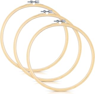 TINDTOP Bamboo Embroidery Hoops 8 Inch