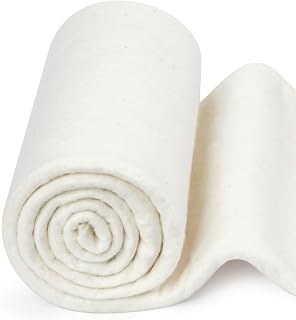FIVEIZERO 47-inch x 1 Yard Natural Cotton Batting