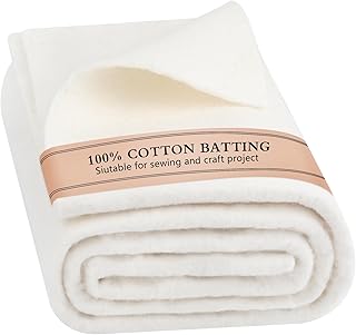 Hoiny 47x59 Natural Cotton Crib Batting