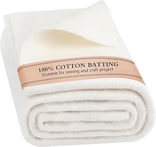Hoiny 47x59 Natural Cotton Crib Batting