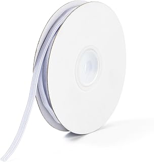 XKDOUS Elastic Band, 1/4 Inch 11 Yards (White)