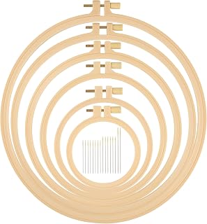 Plastic Embroidery Hoops with Needles Set