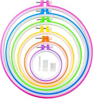 Caydo Plastic Embroidery Hoops with Needles