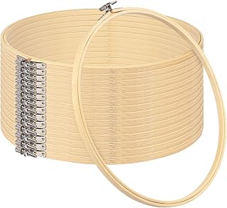 GNIEMCKIN Bamboo Embroidery Hoops 12 Inch