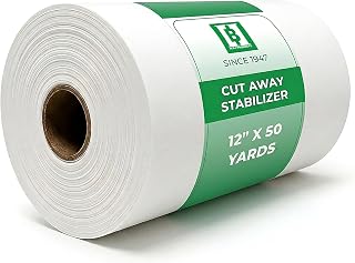 HBI Cut Away Embroidery Stabilizer Roll, 2.5 oz Medium, 12 in x 50 yd