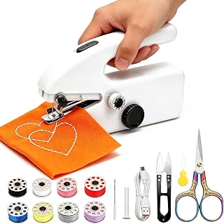 Hand Held Sewing Machine with 15-Piece Sewing Kit