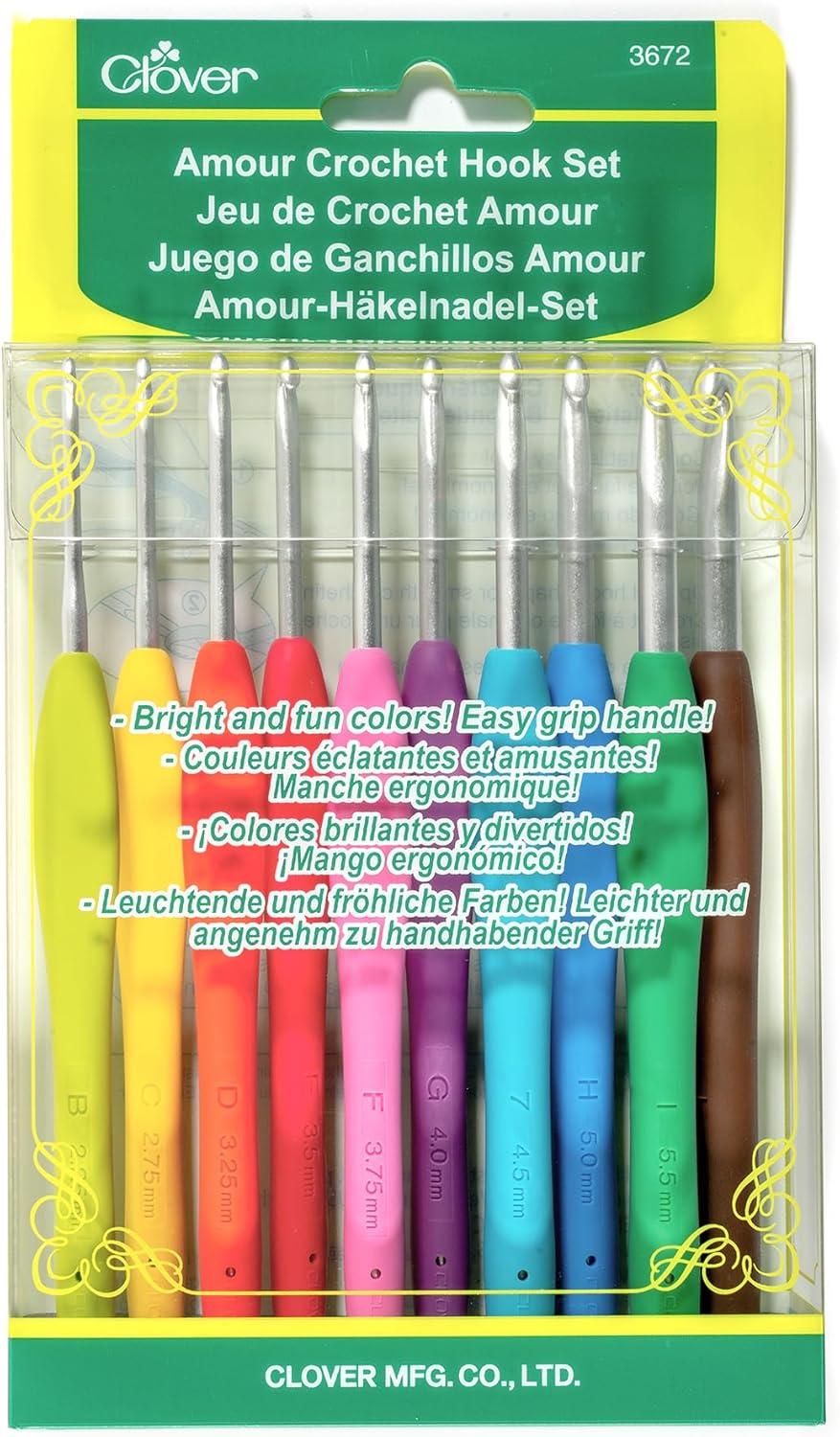 Clover 3672 Amour Crochet Hook Set