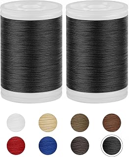 FIVEIZERO Extra Strong Upholstery Thread Black Bonded Nylon Thread