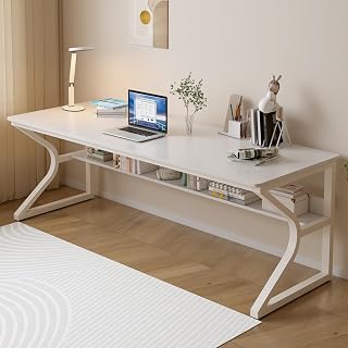 OSCHF 71-Inch Extra Long Desk with Storage Shelf