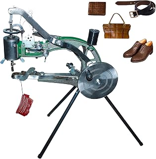 (the Latest Upgraded Version 10 -Bearings) Shoe Repair Hand Sewing Machine, Shoe Cobbler Machine with Nylon Line, Manual Mending for Shoes/Bags/Clothes/Quilts/Coats/Trousers
