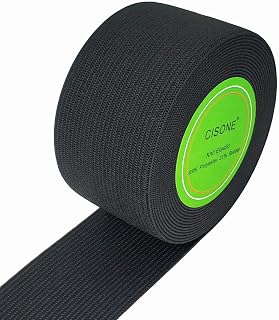 Knit Elastic 1.5 Inch Wide Black Heavy Stretch High Elasticity Knit Elastic Band 5 Yards
