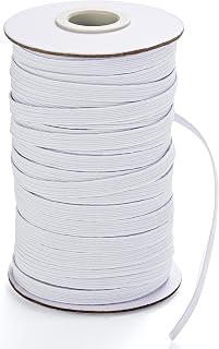 Elastic for Sewing 1/4 Inch 40 Yards White