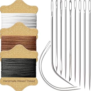 VONEEDL Upholstery Repair Kit Waxed Sewing Thread & Heavy Duty Needles