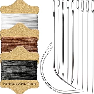 VONEEDL Upholstery Repair Kit Waxed Sewing Thread & Heavy Duty Needles
