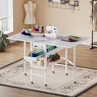 PAKASEPT Height Adjustable Sewing Cutting Table