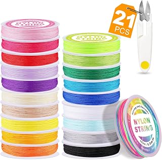 20 Rolls Nylon String for Bracelets