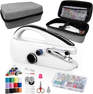 Portable Handheld Sewing Machine with 20 Spools & Accessory Kit