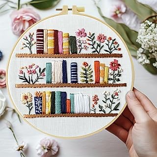JOZYSH 8'' Flowers Embroidery Kit