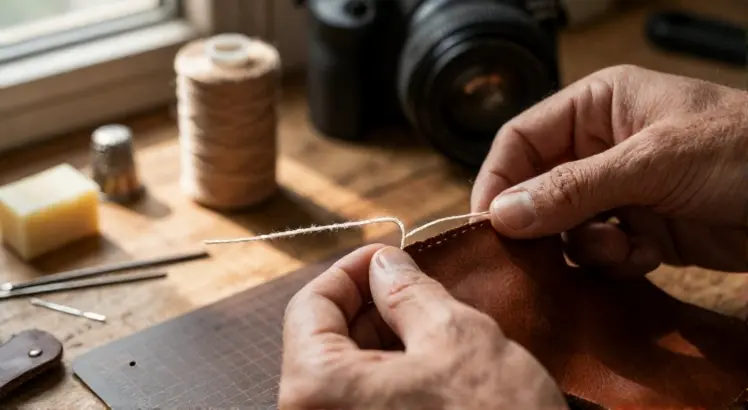 Can I sew leather with normal thread