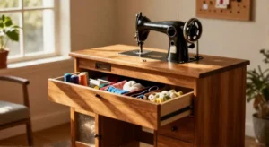 Do sewing machine tables have storage