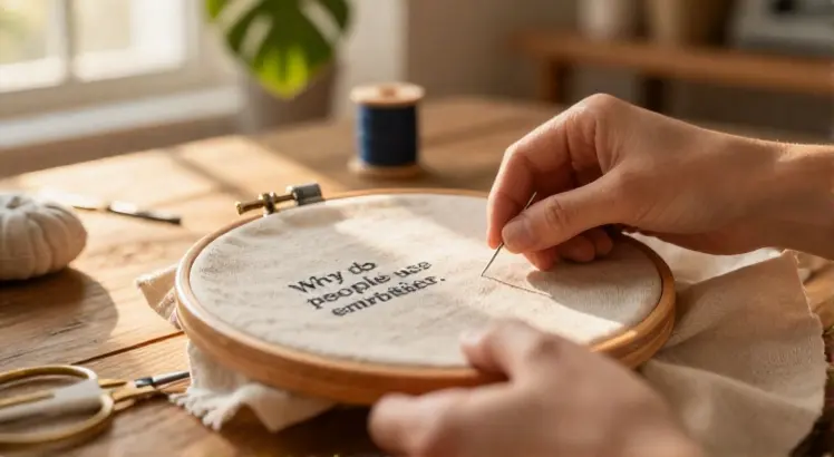 Why do people use embroidery hoops