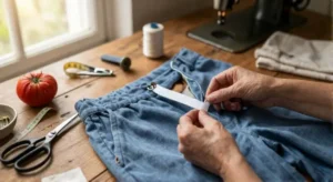 how to replace elastic in pants