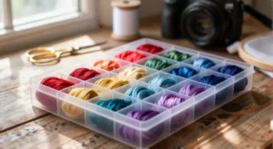 how to store embroidery floss