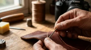 what thread to sew leather